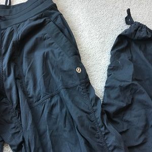 Lululemon black parachute pants!